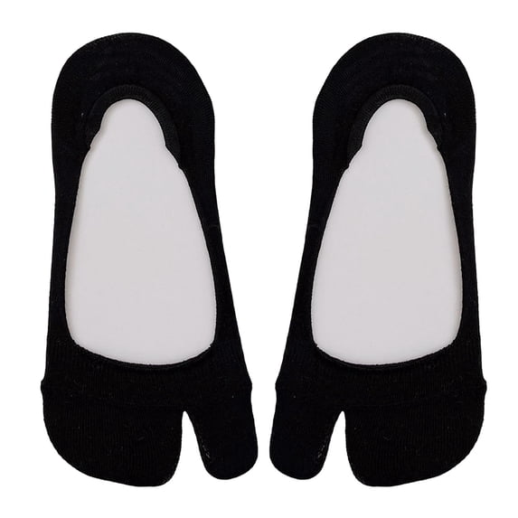 Lightweight Sock Slippers for Indoor Use — Padded Sole Easy On Design Lightweight Cozy Footwear for Home and LeisureBlackOne Size