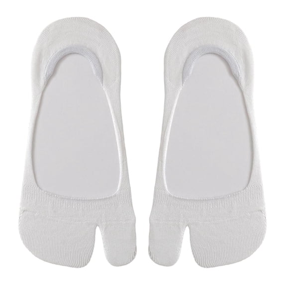 Lightweight Sock Slippers for Indoor Use — Padded Sole Easy On Design Lightweight Cozy Footwear for Home and LeisureWhiteOne Size