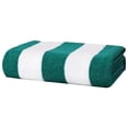 thumbnail image 1 of Lightweight Soft Beach Towel, 70x150cm Green Stripe, Absorbent For Pool And Travel, Camping Blanket And Summer Essential, 1 of 9