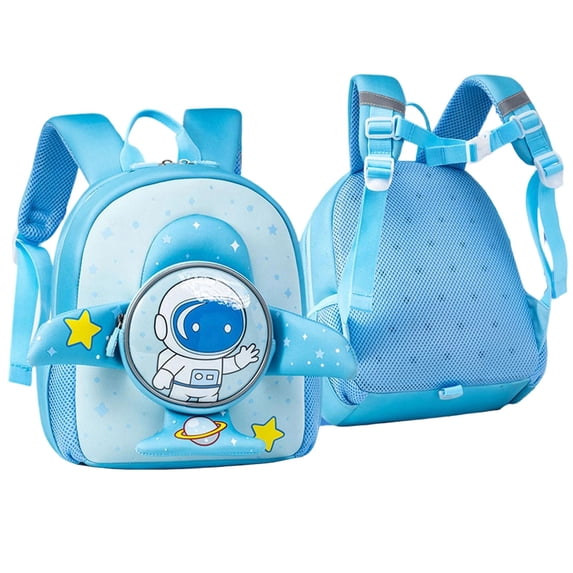 Lightweight Space Backpack with Padded Straps and Zipper for Daily Use