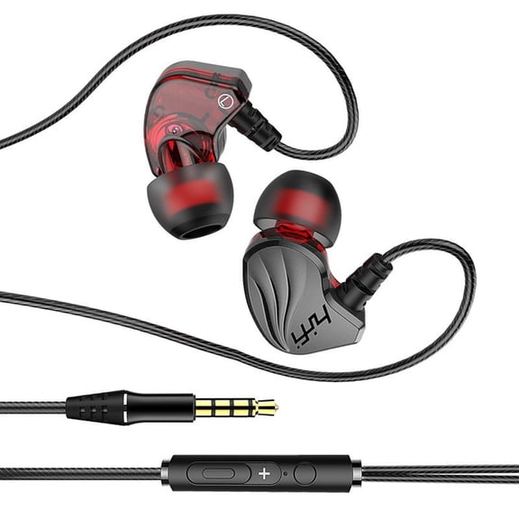 Lightweight Sport Earphones With Mic 32G Design In Ear Earbuds Braided Cable For Jogging Gym Use
