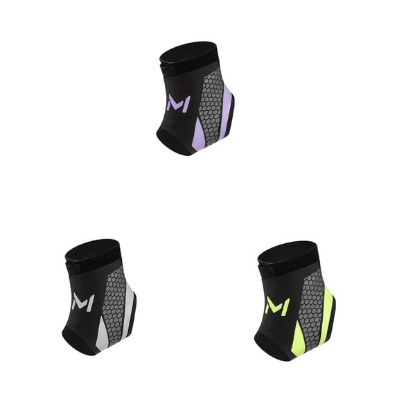 Lightweight Sports Ankle Brace! Compression Sprain & Breathable For Basketball & Fitness Purple - One Size,3PCS