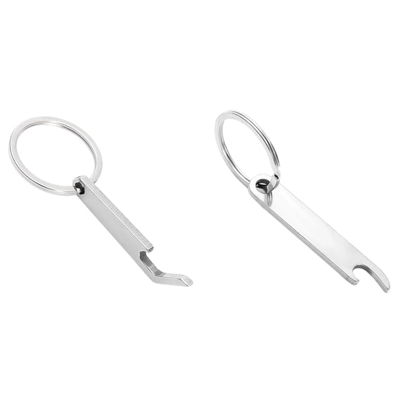Lightweight Stainless Steel Bottle Opener Keychain For Camping Travel And Everyday Carry