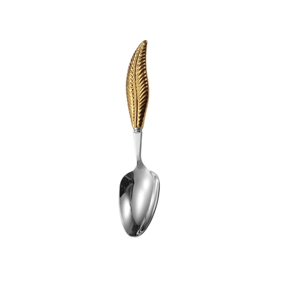 Lightweight Stainless Steel Cutlery Set with Delicate Feather Design Elegant Tableware for Everyday Dining and Restaurant Use Durable and Dishwasher Safe
