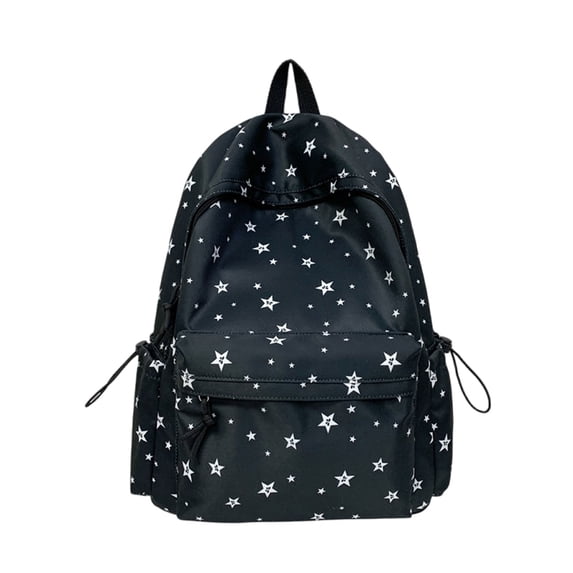 Lightweight Star Printed Casual Travel Daypack, Large Capacity Multi Pocket Women Rucksack, Adjustable Shoulder Backpack, Carry Bag for Daily Outdoor Weekend Getaway Short Travel