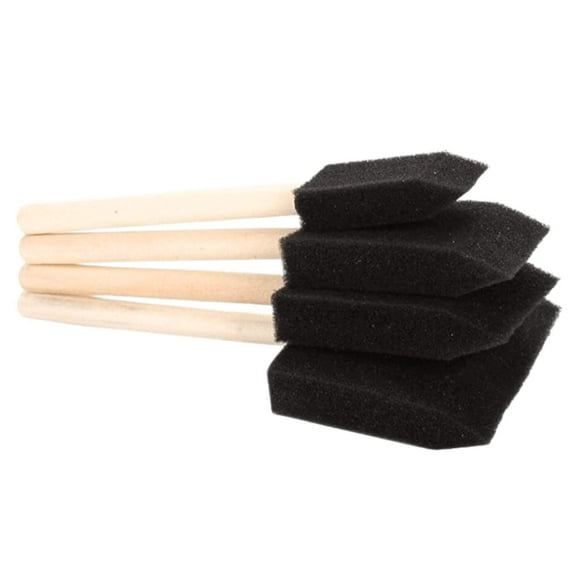 Lightweight, Streak-Free Foam Paint Brush Set: 4CT