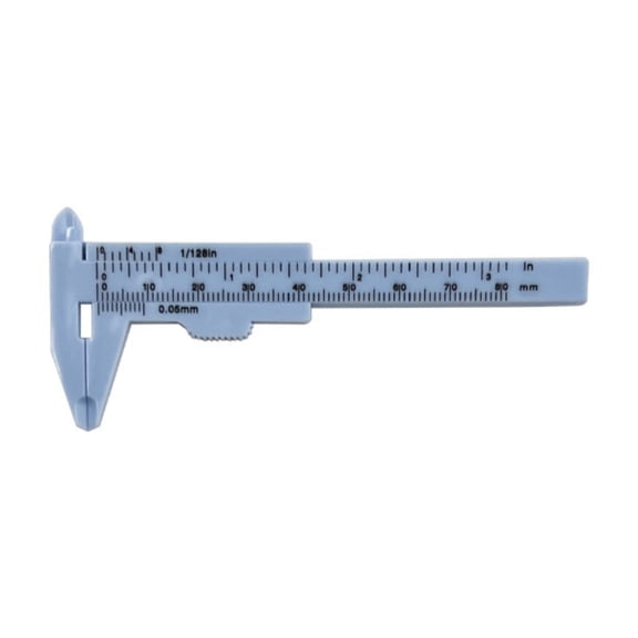 Lightweight Strong Verniers Calipers Double Royal Metric Scale Pocket Sized Plastic Verniers Gauges for Learning Use