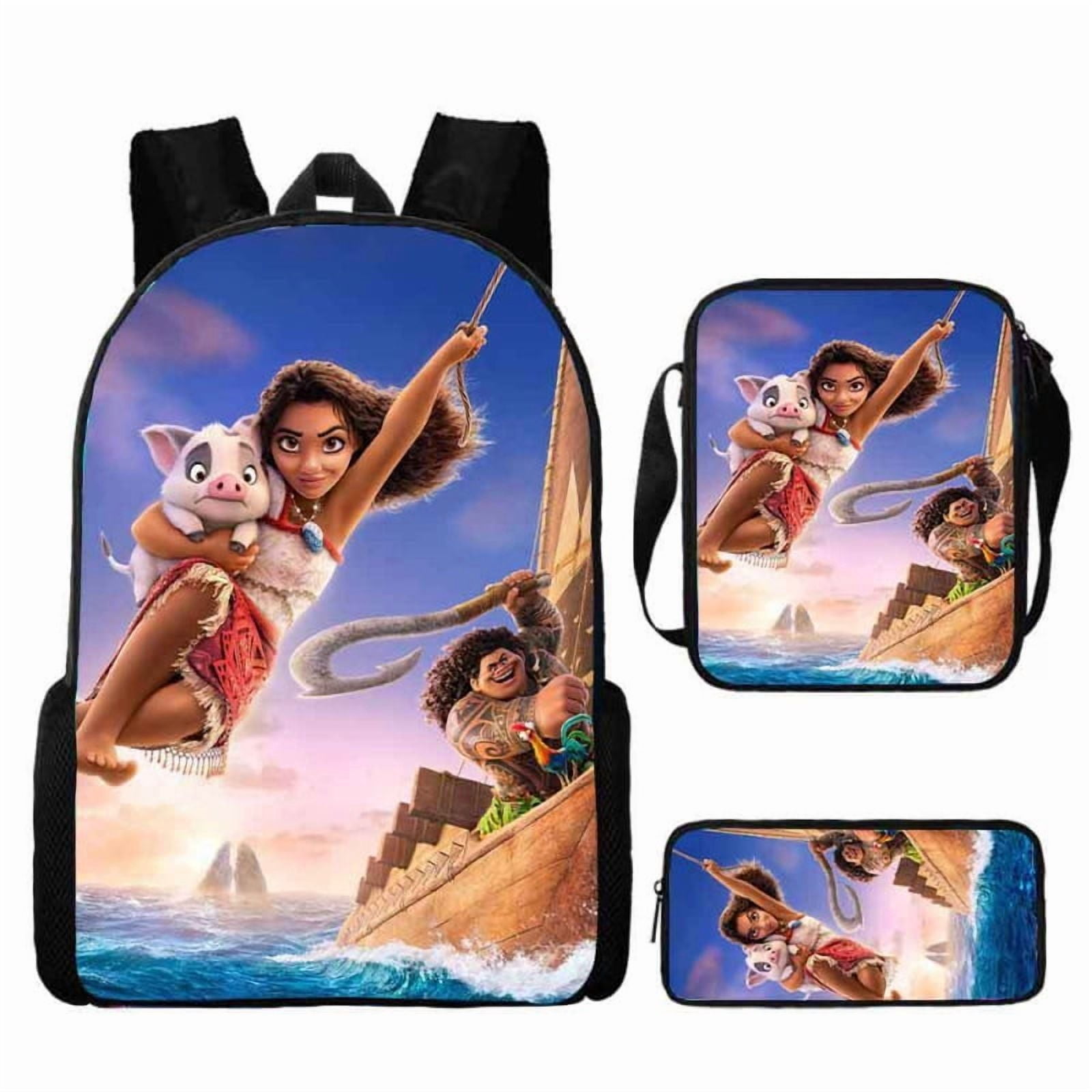 Lightweight Summer Baby Moanas Backpack with Single Shoulder Bag+Pencil ...