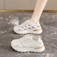 thumbnail image 1 of Lightweight Summer Breathable Sneakers, fashion casual shoes for women, cooling ventilated upper, wear-resistant sole, simple comfy daily footwear for hot weather, 1 of 5