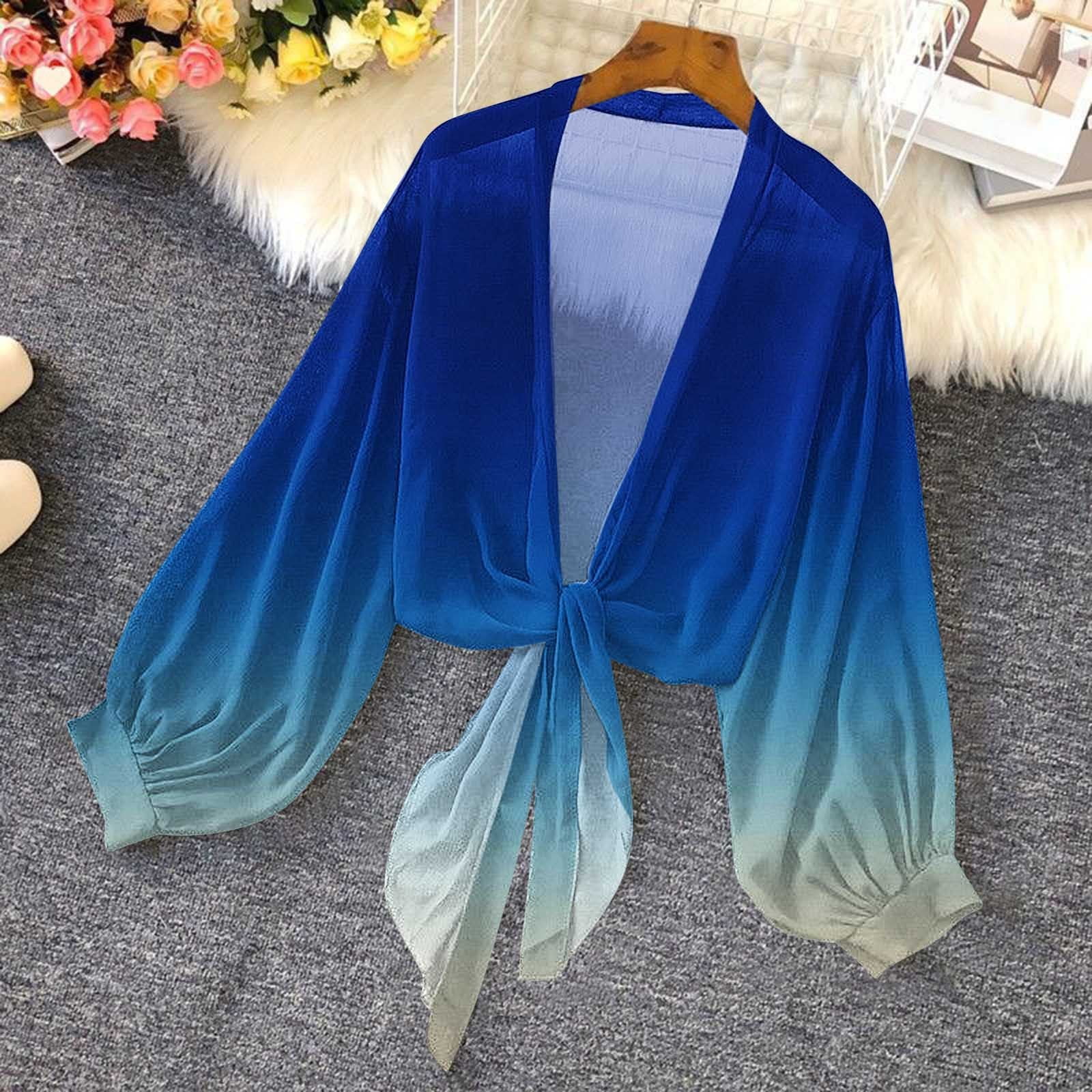 Polyester Print Beach Cover Up Sexy Cardigan Loose Plus Size Sun Shirt Bikini Cover Up