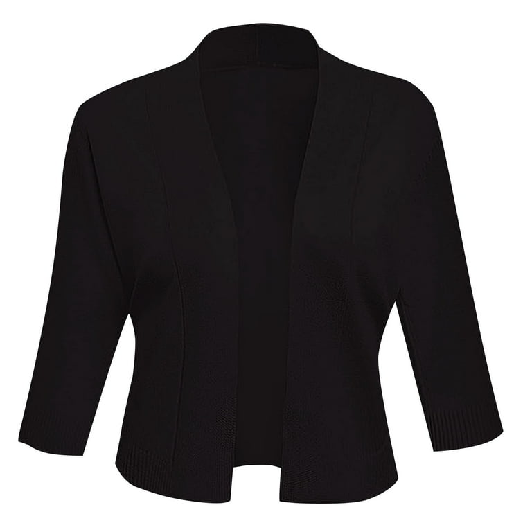 Simple black cardigan clearance