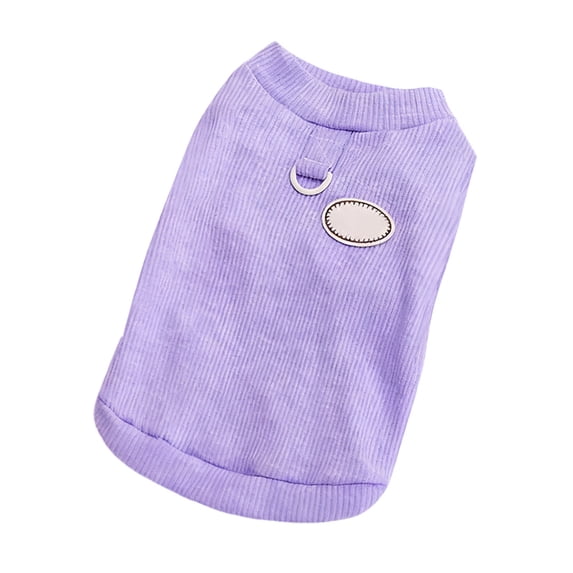 Lightweight Summer Pet Shirt Vest With Convenient Leash Loop For Dogs And Cats