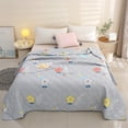 thumbnail image 1 of Lightweight Summer Quilt - Breathable Polyester Bedspread for King/Queen/Twin, Washable All Season Coverlet with Ventilation Design, Dorm Essential (59x39 Inch, Multicolor), 1 of 7