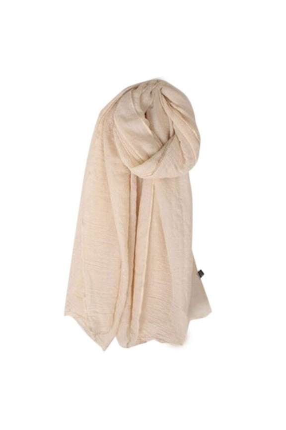 Lightweight Summer Scarf Light Shawl Wrap Cotton Linen Feel Large Long Beach for Head Scarves for Men and Women Travelin