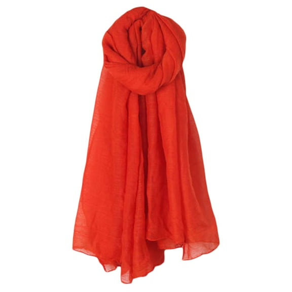 Lightweight Summer Scarf Light Shawl Wrap Linen Feel Scarves for Men and Women