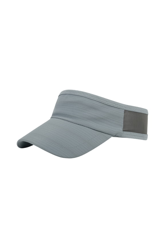 Lightweight Summer Sun Protection Visor with Strap, Perfect for Hiking and Vacation Dark Gray One Size