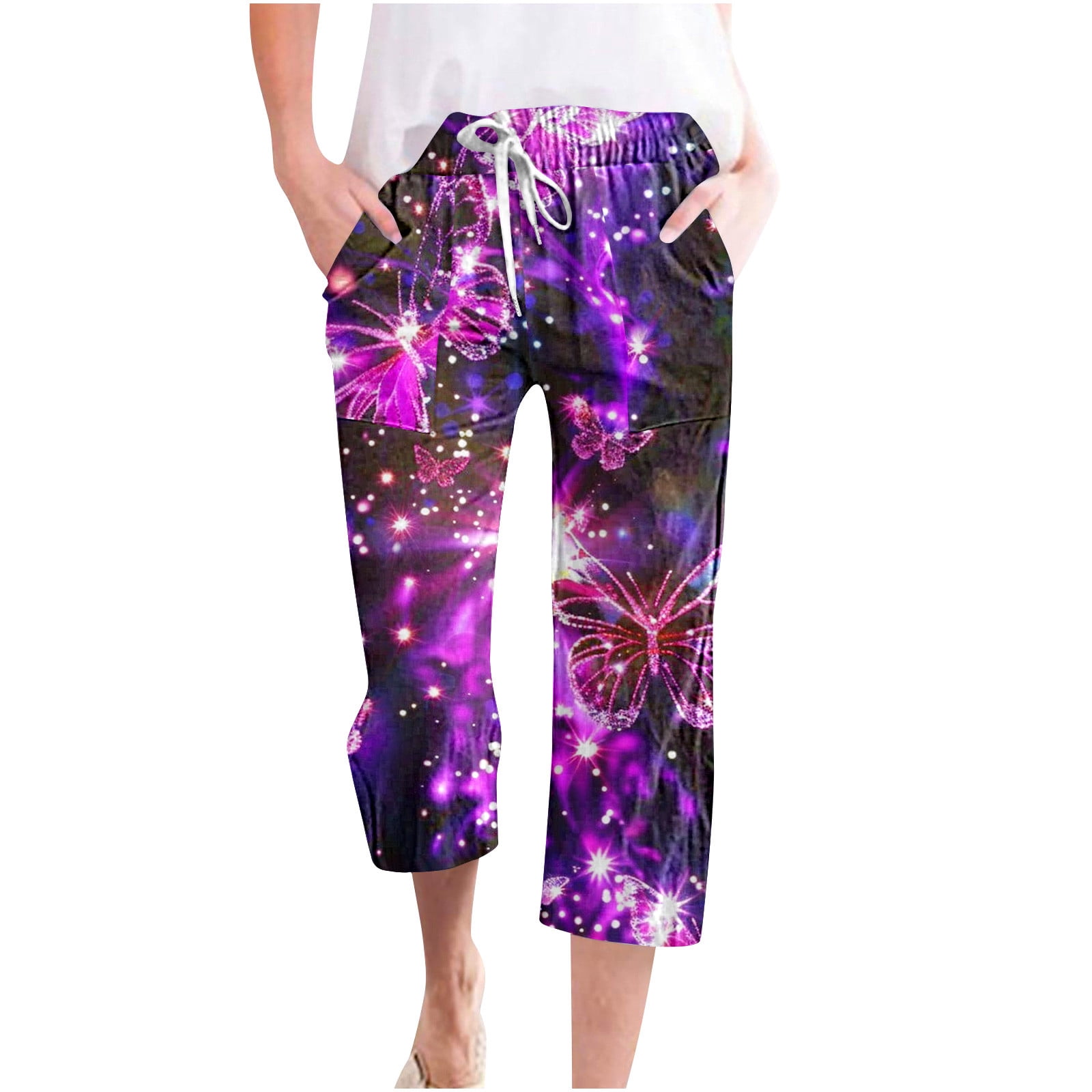 Women Vintage Summer Solid Thin Pants main image 0