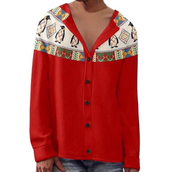 Lightweight Sweaters for Women Retro Fair Isle Knitted Ethnic Printed Cardigan Button Plus Size Womens Tops