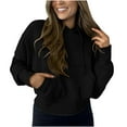 thumbnail image 1 of SHE IS Lightweight Sweatshirts for Women V Neck Womens Plus Size Hoodies Pullover 4x Black Pullover Hoodie Women Fall Womens Tops 2025 My Orders Placed, 1 of 6