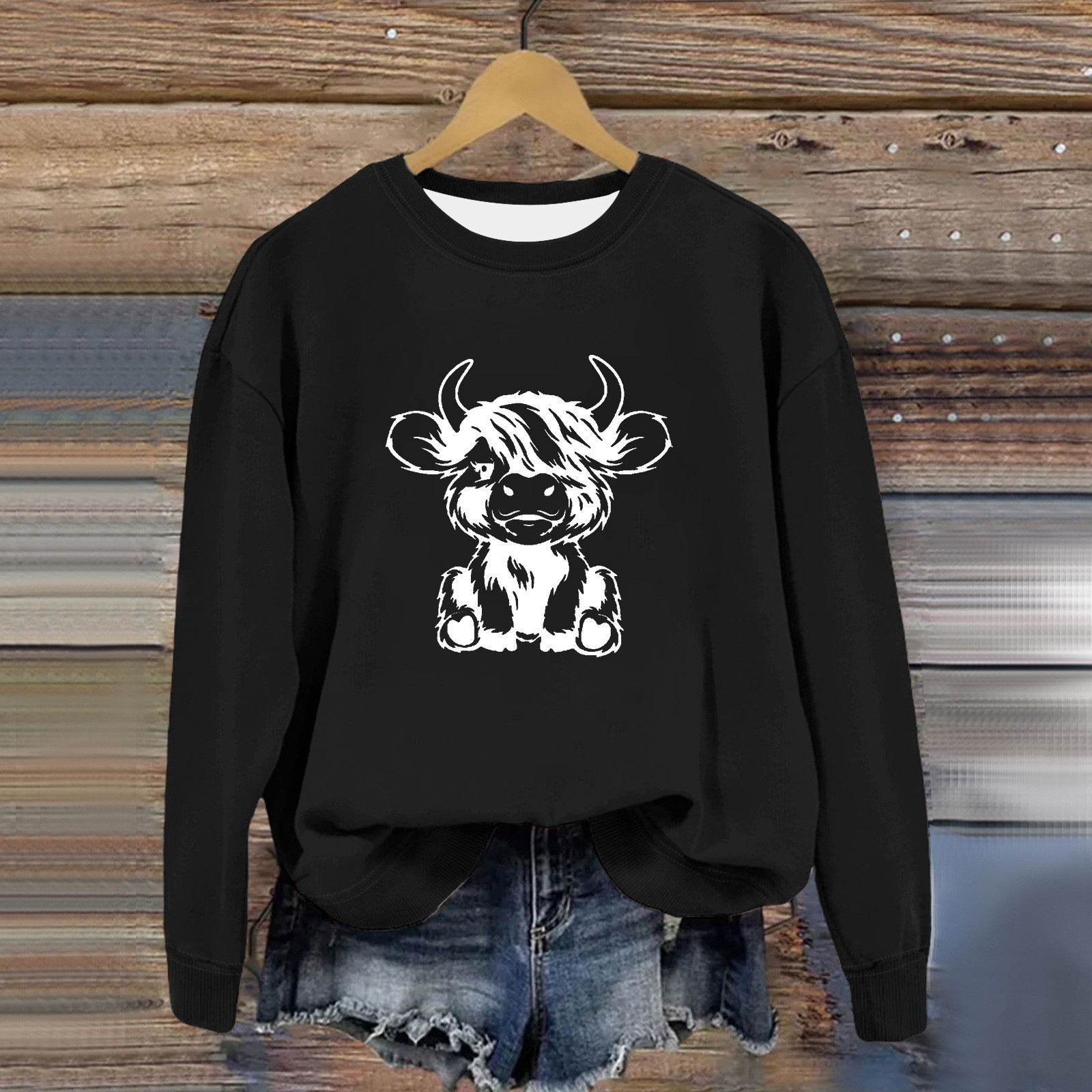 Lightweight Sweatshirts for Women Womens Sweatshirts No Hood Simple