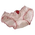 thumbnail image 1 of Lightweight Sweet Strawberry Patterned Sheer Mesh Briefs for Women Japanese Styles Ruffled Underwear Panties Hipsters, 1 of 9
