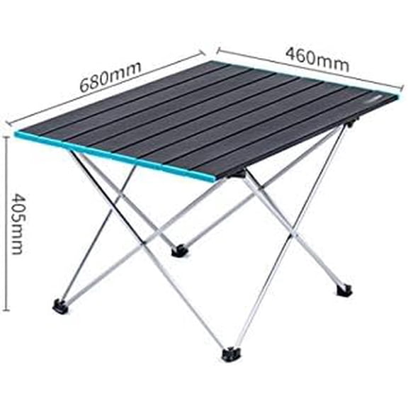 Lightweight Table Compact Roll Up Aluminum Table Portable Folding Picnic Table Foldable Metal Foldable Camping Table