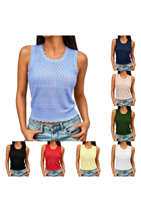 Lightweight Tank Top Everyday Soft Camisole For Comfort Breathable Knit Vest For Layering Sleeveless Shirt For Casual Wear Casual Tops Women 80's Tops for Women