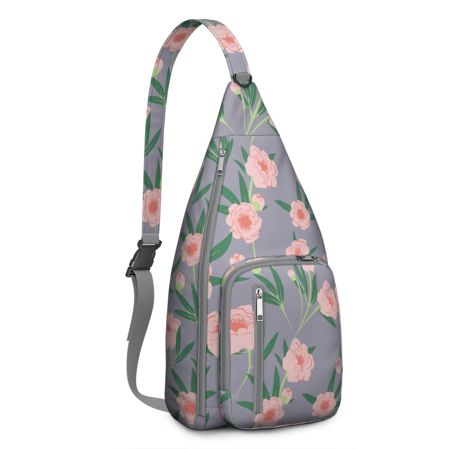 Lightweight Tear - resistant Sling Bag with Daisy Design for Unisex