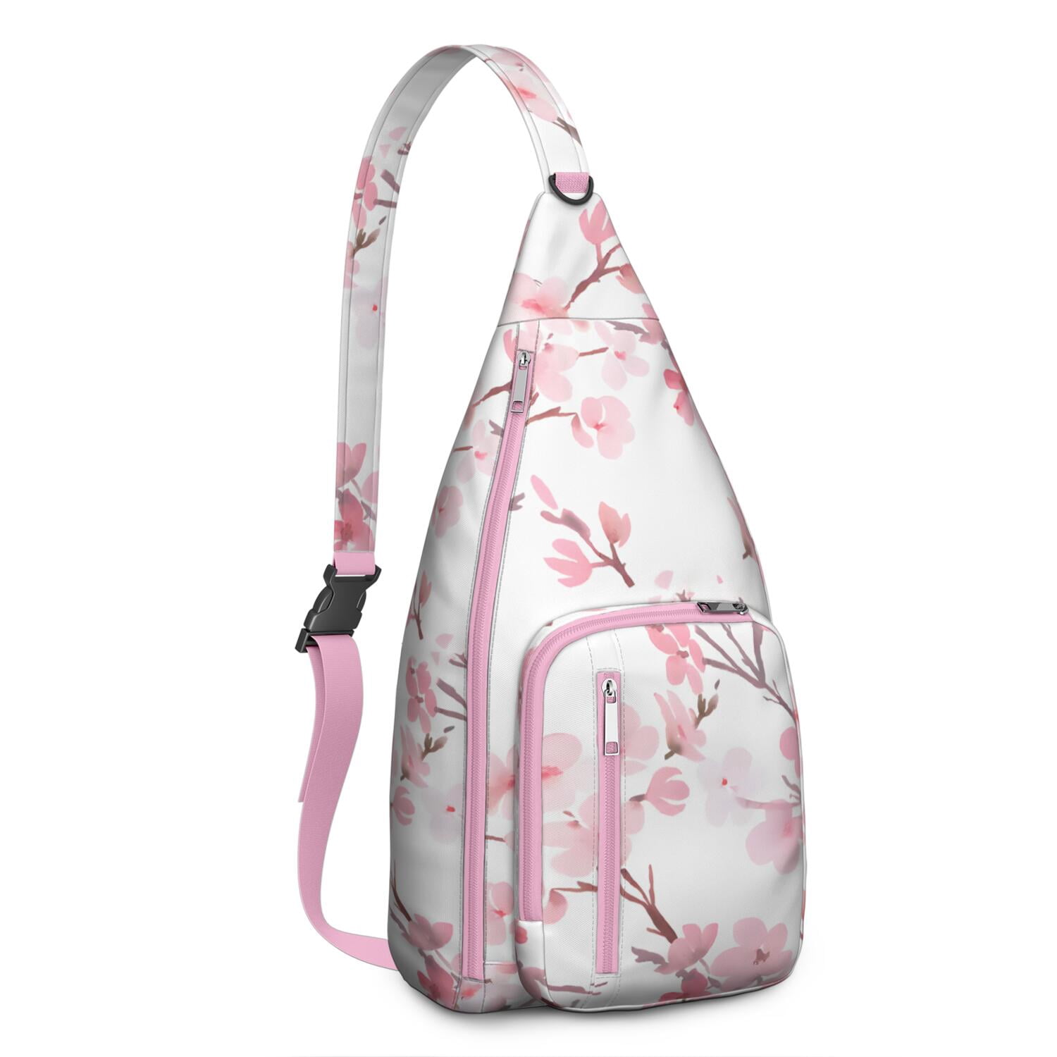 Lightweight Tear - resistant Sling Bag with Daisy Design for Unisex