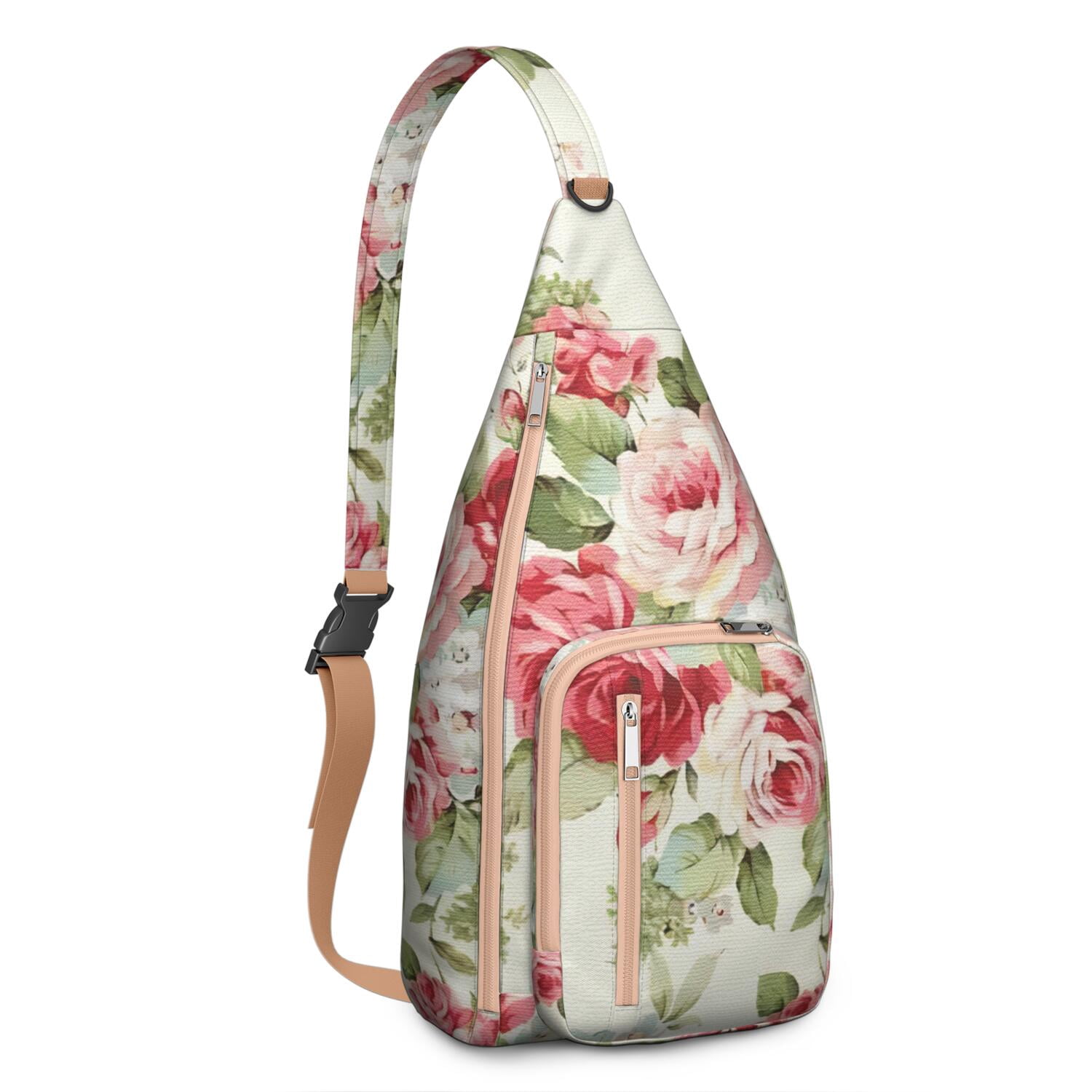 Lightweight Tear - resistant Sling Bag with Daisy Design for Unisex