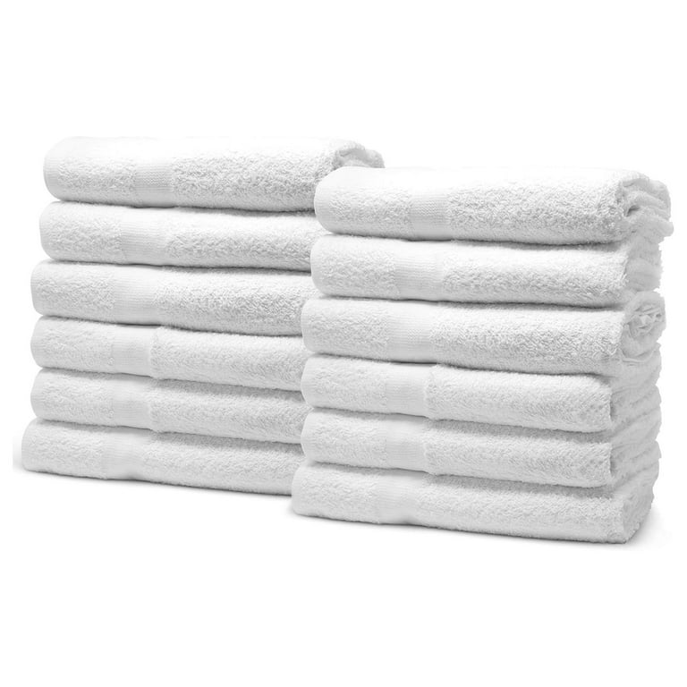 Lightweight Thin Bath Towels Set 22 x 44 Inches 100 Cotton Towel Bulk Hotel Collection Large Towels for Pool Spa Gym Home 24 White Walmart