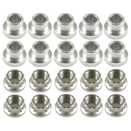 Lightweight Titanium Shank Style Wheel Lug Nut Kit 1/2-20