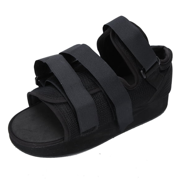 Lightweight Toe Walking Boot Shoe Double Unit 32.0 inches / 81.28 cm Breathable Flat Foot Protection Support Orthopedic Post Op Cast Guard Noir L