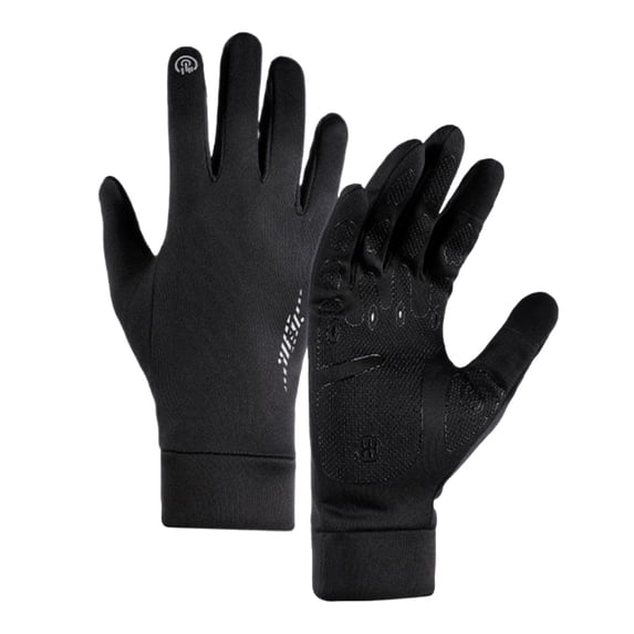 Lightweight Touchscreen Winter Gloves - Waterproof Anti- Warm Running Gloves for Men & Women, Cold Weather for Driving & Hiking(L)