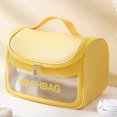 thumbnail image 1 of Lightweight Transparent Cosmetic Organizer for Daily and Travel Toiletry Storage with Convenient Handheld Design, 1 of 3