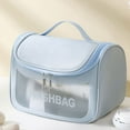 thumbnail image 1 of Lightweight Transparent Cosmetic Organizer for Daily and Travel Toiletry Storage with Convenient Handheld Design, 1 of 3