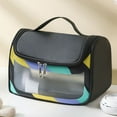 thumbnail image 1 of Lightweight Transparent Cosmetic Organizer for Daily and Travel Toiletry Storage with Convenient Handheld Design, 1 of 2
