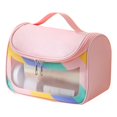 thumbnail image 1 of Lightweight Transparent Makeup Organizer Portable Travel Cosmetic Pouch For Daily Storage, 1 of 3