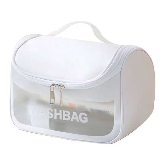 Lightweight Transparent Makeup Organizer Portable Travel Cosmetic Pouch For Daily Storage