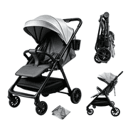 Lightweight Travel Baby Stroller, Fold Infant Pushchair & Pram for 0-3 Years Old,Compact,Folding,Unisex,GREY