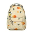 thumbnail image 1 of Lightweight Travel Backpack Featuring Queen Bee Print, Honeycomb Pattern, Small and Cute for School, 1 of 6