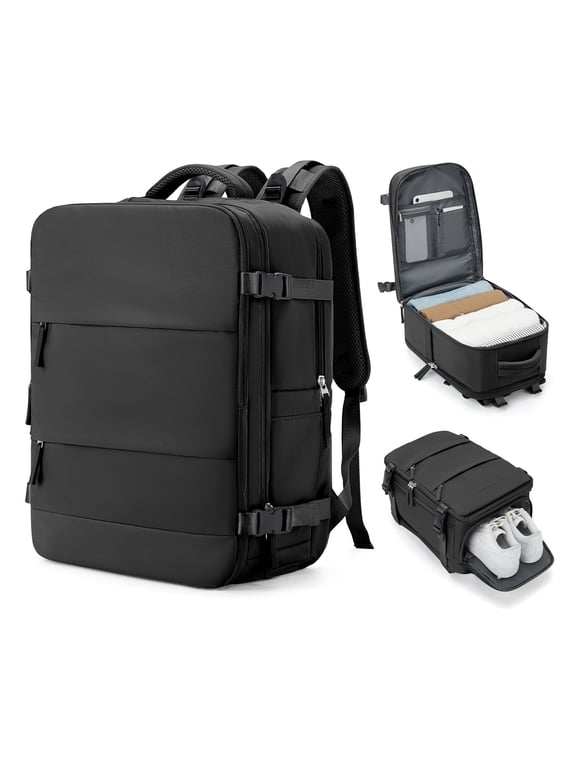 Lightweight Travel Backpack for Women Men Airplane Approved, Carry on Backpack for Men Personal Item Travel Bag Carry on Flight, Waterproof Laptop Backpack Casual Daypack for Hiking