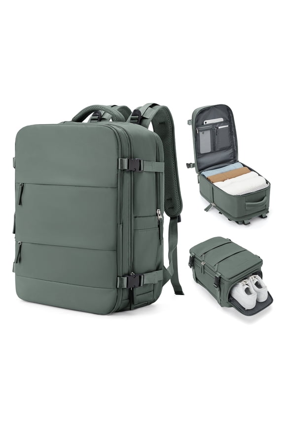 Lightweight Travel Backpack for Women Men Airplane Approved, Carry on Backpack for Men Personal Item Travel Bag Carry on Flight, Waterproof Laptop Backpack Casual Daypack for Hiking
