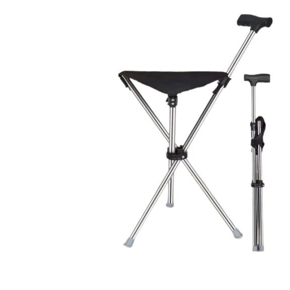 Lightweight Travel Stools for Adults, Cane with Seat, Foldable Chair, Hiking Stick, Walking Cane Chair, Seatable Crutch Stool