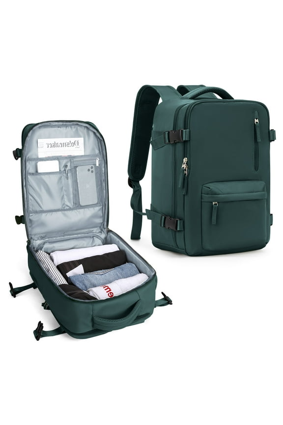 Lightweight Travel backpacks for Adults, Flight Personal Carry on Backpack for Women Men, Approved Airlines Back Pack Carry-ons Mochilas de Viaje, Waterproof Luggage Laptop Backpack Peacock Blue