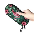 thumbnail image 1 of Lightweight Tropical Style Flamingo Glasses Protector - Durable Neoprene Zippered Soft Case with Keychain, Anti-Drop Storage Holder for Fashion Glasses & Readers, 1 of 10