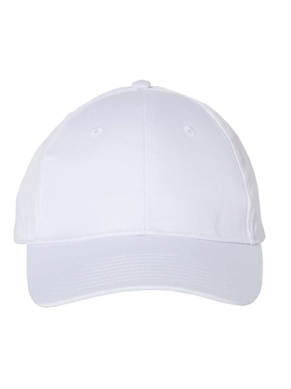 Lightweight Twill Cap, Adjustable, White