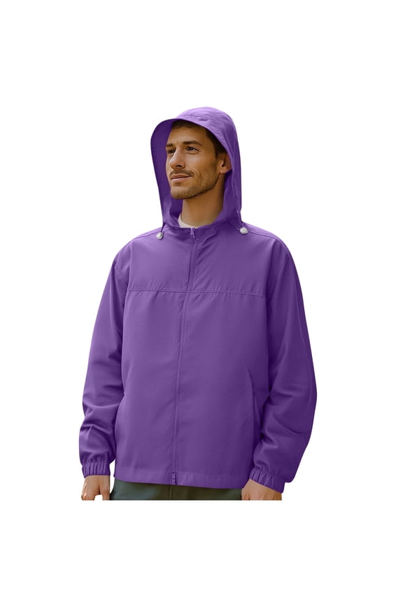 Lightweight UPF50+ Unisex Outdoor UV Protection Zip Pocket Hooded Fishing Jacket Sun Protective Jacket Men's Thin Style Outdoor Hooded Coat