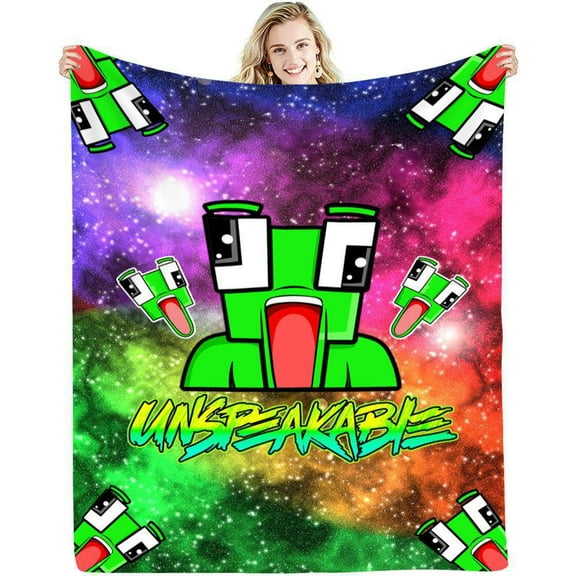 Lightweight Unspeak-able Blankets - 60" x 50" Inches Cute Unspeak-able Throw Blanket - Soft Fuzzy Blankets for Couch, Sofa & Bed