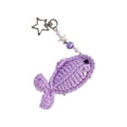 thumbnail image 1 of Lightweight User Friendly Crochet Fish Keychain Phone Strap Handmade With Natural Accent For Students Professional, 1 of 9